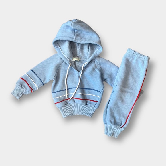 Vintage Other - Vintage Confetti Knits Blue Sweatsuit 0-6 Months